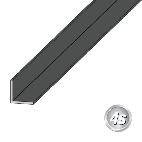 Alu L-kotni - Dimenzije: 20 x 20 x 2 mm, Barva: antracit