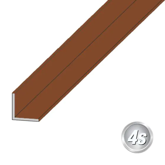 Alu L-kotni - barva: rjava, dolžina: 300 cm