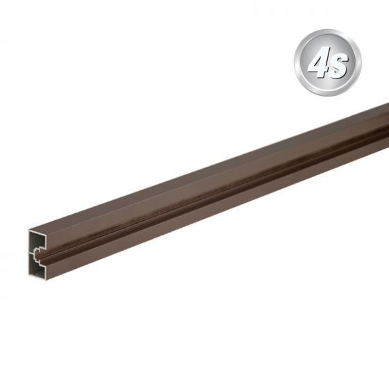 Alu nosilni profil 60 x 30 mm - barva: čokoladno rjava, dolžina v cm: 250