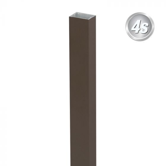 Alu palice 30 x 20 mm - barva: čokoladno rjava, dolžina: 100 cm, višina: 3 cm