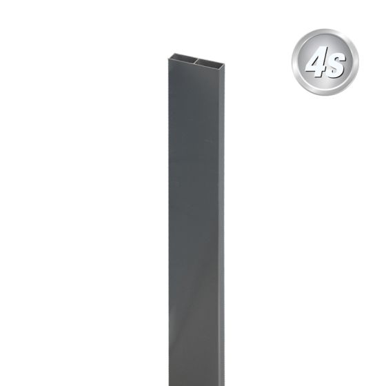 Alu prečne deske - 80 x 20 mm - barva: antracit, dolžina: 300 cm, višina: 8 cm