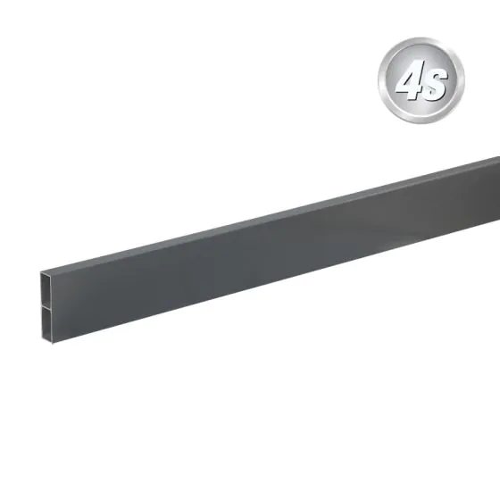 Alu prečne deske - 80 x 20 mm - barva: antracit, dolžina: 100 cm, višina: 8 cm
