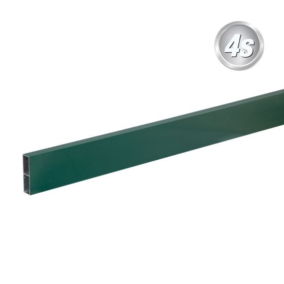 Alu prečne deske - 80 x 20 mm - barva: zelena, dolžina: 250 cm, višina: 8 cm