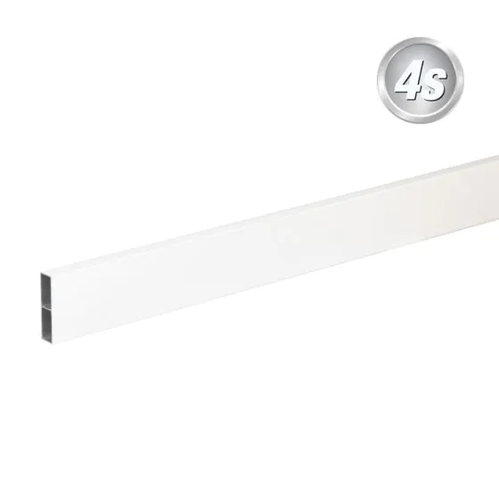 Alu prečne deske - 80 x 20 mm - barva: bela, dolžina: 100 cm, višina: 8 cm
