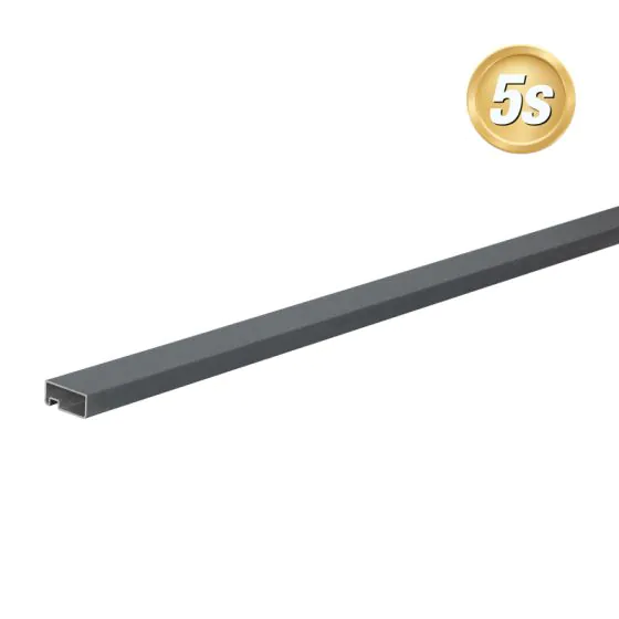 Alu zaključni profil 44 x 20 mm - barva: antracit, dolžina: 300 cm