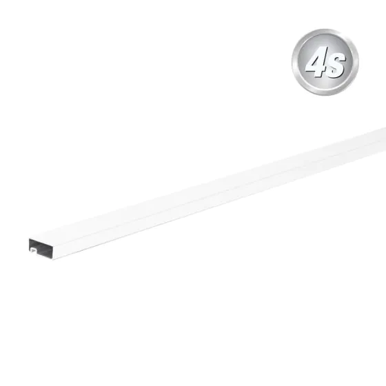 Alu zaključni profil 44 x 20 mm - barva: bela, dolžina: 300 cm