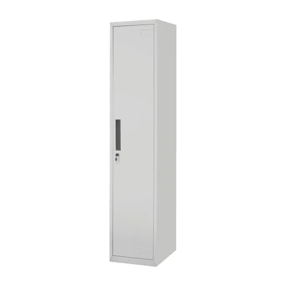 Kovinska garderobna omara Elisa z 1 krilnimi vrati – širina: 380 mm, višina: 1800 mm, globina: 450 mm