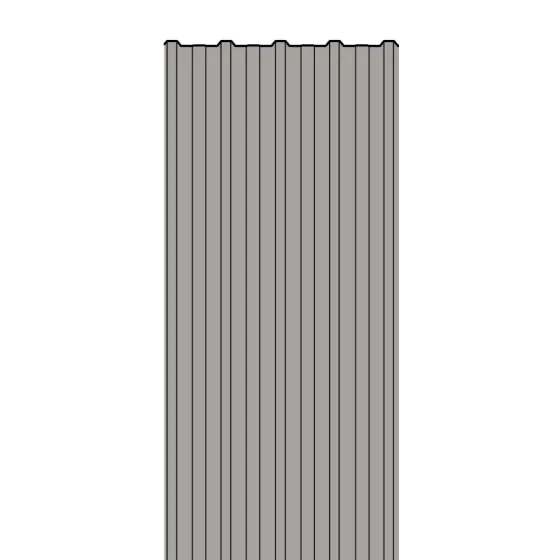 Trapezno ploščo / strešno ploščo 35/207/0,75 - 3300 x 1035 mm, barva: RAL 9006 bel aluminij
