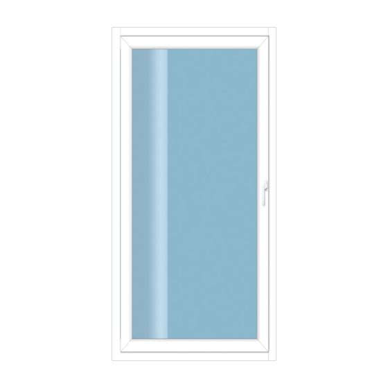 Plastična balkonska vrata 1-krilna z vrtenjem / nagibom - Dimenzije (Š x V): 900 x 2000 mm, Barva zunaj / znotraj: antracit / bela, Odprtina: DIN-levo