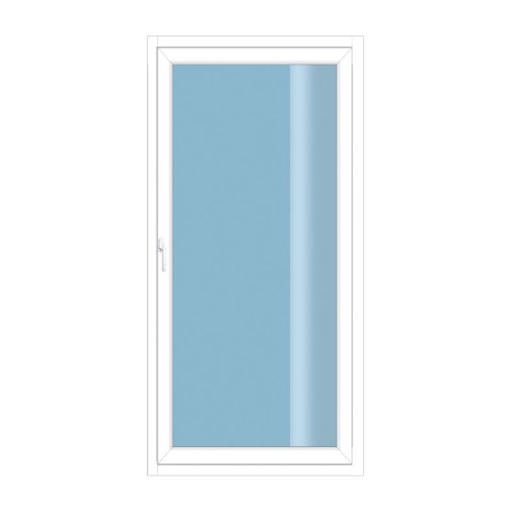 Plastična balkonska vrata 1-krilna z vrtenjem / nagibom - Dimenzije (Š x V): 900 x 2000 mm, Barva zunaj / znotraj: antracit / bela, Usmeritev: DIN-desna