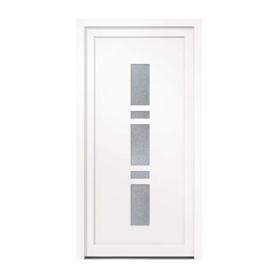 Plastična vhodna vrata Mod. Sofia - 1000 x 2100 mm (Š x V), barva: bela, stik: notranji desno - DIN desno