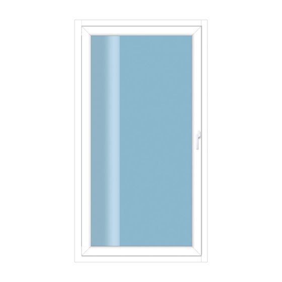 Plastična terasa vrata 1-krilna s povešanje / nagibom - Dimenzije (Š x V): 1000 x 2000 mm, Barva zunaj / znotraj: antracit / bela, Vratna stran: DIN-levo