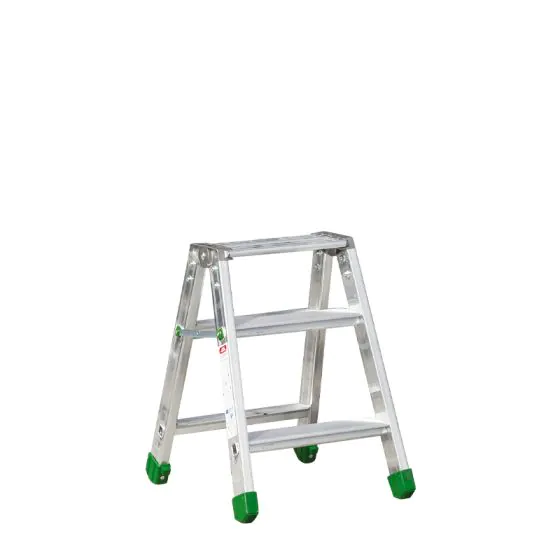 Aluminijasta A-lestev s stopnicami Light Star - Število stopnic: 3, teža v kg: 4,2, B (cm): 57, C (cm): 55, D (cm): 15,5, E (cm): 41, F (cm): 257, H (cm): 62