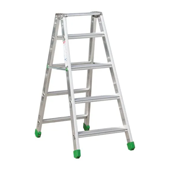 Aluminijasta A-lestev s stopnicami Light Star - Število stopnic: 5, teža v kg: 6,6, B (cm): 103, C (cm): 90, D (cm): 15,5, E (cm): 47, F (cm): 303, H (cm): 112