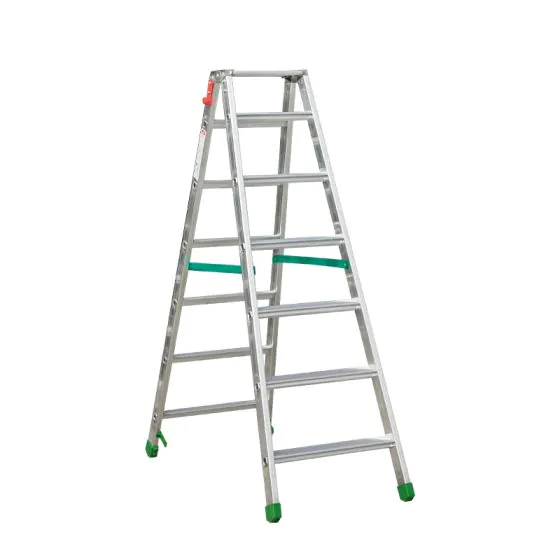 Aluminijasta A-lestev s stopnicami Light Star - Število stopnic: 7, teža v kg: 9,0, B (cm): 154, C (cm): 125, D (cm): 15,5, E (cm): 53,5, F (cm): 254, H (cm): 166
