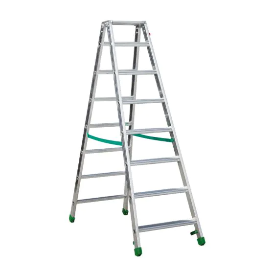 Aluminijasta A-lestev s stopnicami Light Star - Število stopnic: 8, teža v kg: 10,4, B (cm): 176, C (cm): 144, D (cm): 15,5, E (cm): 56, F (cm): 276, H (cm): 190