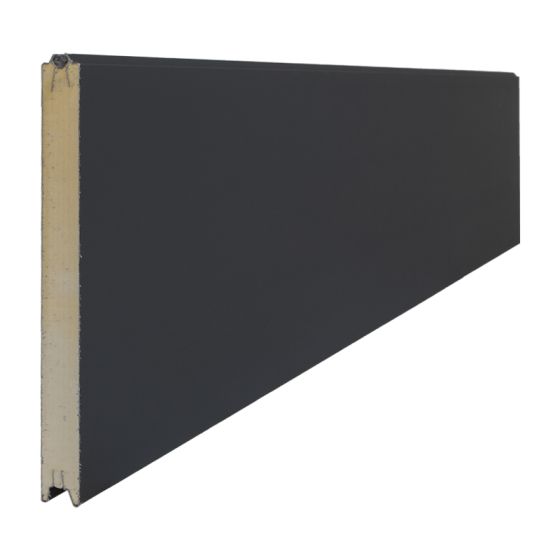 Sendvič panel  Protect - Barva: antracit, Izvedba: obojestransko gladka, Dolžina: 250 cm, Višina: 48 cm, Debelina profila: 3,9 cm