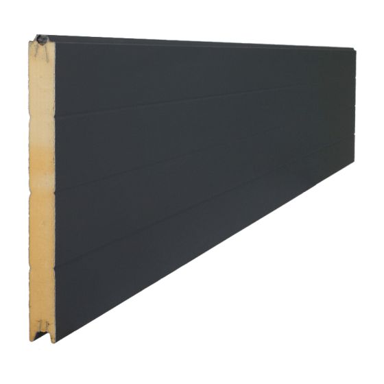 Sendvič panel  Protect - Barva: antracit, Izvedba: obojestranska z utorom, Dolžina: 250 cm, Višina: 61 cm, Debelina profila: 3,9 cm