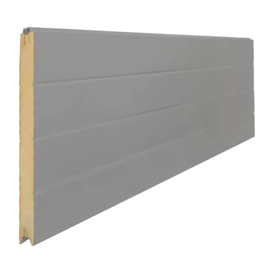 Sendvič panel  Protect - Barva: bela aluminij, Izvedba: obojestranska z utorom, Dolžina: 250 cm, Višina: 61 cm, Debelina profila: 3,9 cm