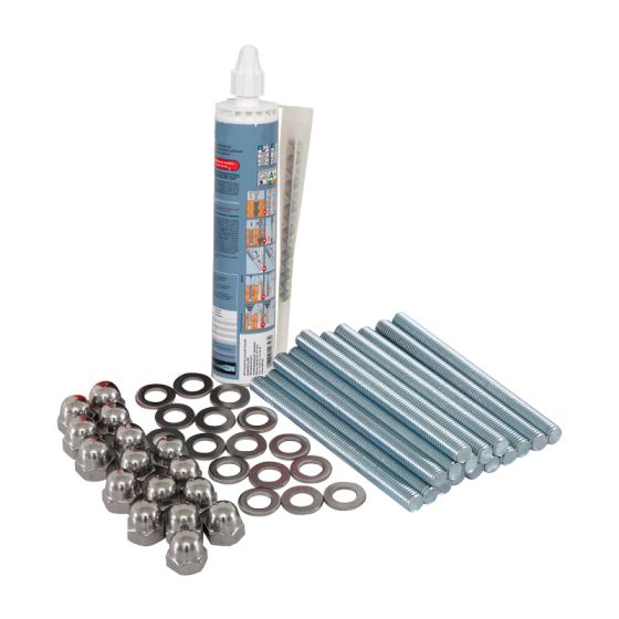 Set z montažnim lepilom in navojnimi palicami - navojnih palic: 20 cm, ø: M12