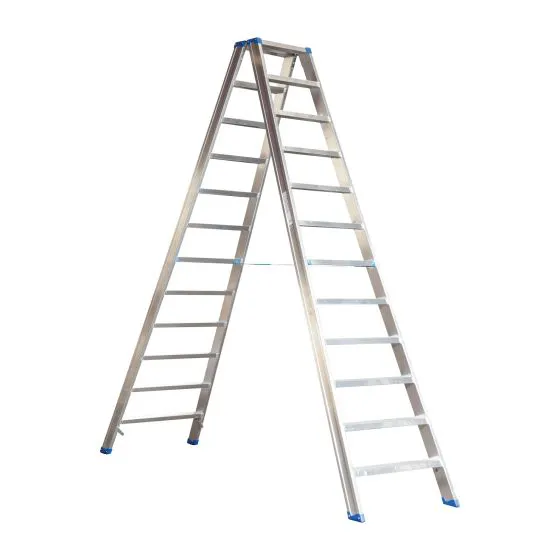 Aluminijasta A-lestev s stopnicami mod. SL - število prečk: 12, višina pribl. m: 2,76, širina m: 68, teža kg: 15,90