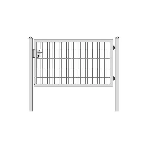 Vrata Vario s cevnim okvirjem, enokrilna - Opis: Pocinkana vrata, Višina v cm: 103, Skupna širina v cm: 191, Prehodna širina v cm: 175