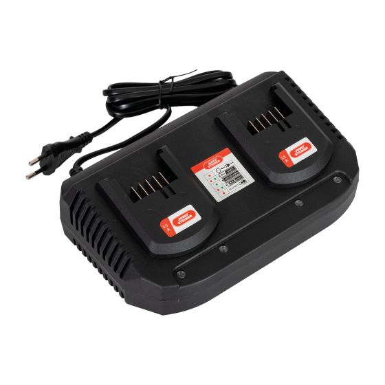 Polnilec za hitro polnjenje za 2 akumulatorja 18V