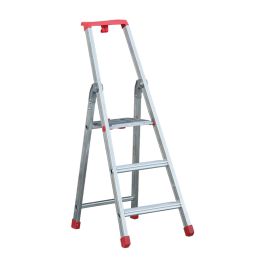 Eurostep lestev s podestom PRO model 870 - Število stopenj: 3, Delovna višina: 2,45 m