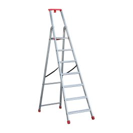 Eurostep lestev s podestom PRO model 870 - Število stopenj: 7, Delovna višina: 3,39 m