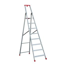Eurostep lestev s podestom PRO model 870 - Število stopenj: 8, Delovna višina: 3,63 m