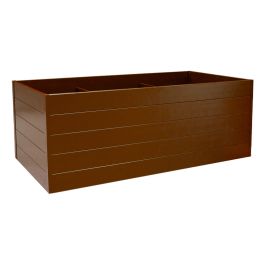 Alu Hochbeet Veronika - max. Abmessungen: 250 x 125 cm, Höhe: 75 cm, Farbe: braun