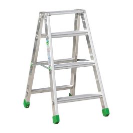 Aluminijasta A-lestev s stopnicami Light Star - Število stopnic: 4, teža v kg: 5,4, B (cm): 80, C (cm): 72, D (cm): 15,5, E (cm): 44, F (cm): 280, H (cm): 87