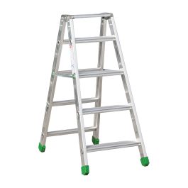 Aluminijasta A-lestev s stopnicami Light Star - Število stopnic: 5, teža v kg: 6,6, B (cm): 103, C (cm): 90, D (cm): 15,5, E (cm): 47, F (cm): 303, H (cm): 112