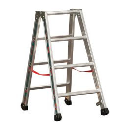 Euro-Profi A-lestev s stopnicami Mod. S30577 - število prečk: 2x4, največja dolžina izvlečene lestve pribl. m: 1,00