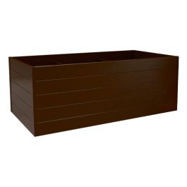 Alu Hochbeet Veronika - max. Abmessungen: 250 x 125 cm, Höhe: 75 cm, Farbe: schokobraun