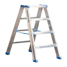 Aluminijasta A-lestev s stopnicami mod. SL - število prečk: 4, višina pribl. m: 0,97, širina m: 54, teža kg: 6,50