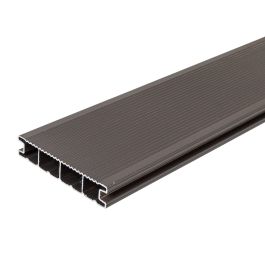 Deske za teraso iz aluminija - dolžina: 3000 mm, prerez: 144 x 27 mm, barve: temno siva