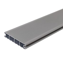 Deske za teraso iz aluminija - dolžina: 3000 mm, prerez: 144 x 27 mm, barva: siva