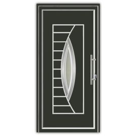 Vhodna vrata iz alu - Alu Star 4 antracit - 1100 x 2100 mm (š x v), odpiranje znotraj: desno