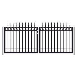 Dvokrilna vrata za kovinsko ograjo Denver - višina: 100 cm