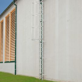 Stenska lestev iz aluminija v kit-kompletu