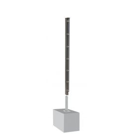 Ograjni steber David A - cinkano ali barvano: barvano antracit, za višino ograje v cm: 123, dolžina v cm: 170, pritrdilne točke: 7
