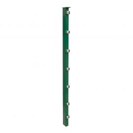 Ograjni steber model P - cinkano ali barvano: barvano zeleno, za višino ograje v cm: 163, dolžina v cm: 220, pritrdilne točke: 9