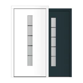 Aluminijasto-plastična vhodna vrata Fortuna - 1100 x 2100 mm (Š x V)
