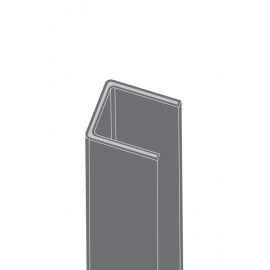 Alu U-profil za 44 mm profili - barva: antracit, dolžina: 200 cm