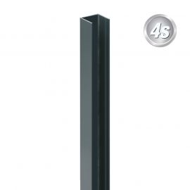 Alu U-profil za 44 mm profili - barva: antracit, dolžina: 100 cm