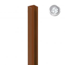 Alu U-profil za 44 mm profili - barva: rjava, dolžina: 100 cm