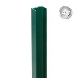 Alu U-profil, dvodelen - barva: zelena, dolžina: 200 cm