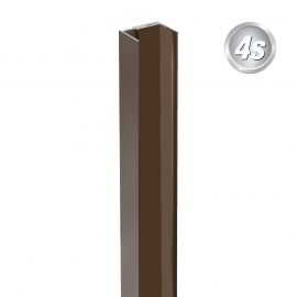 Alu U-profil, dvodelen - barva: čokoladno rjava, dolžina: 200 cm