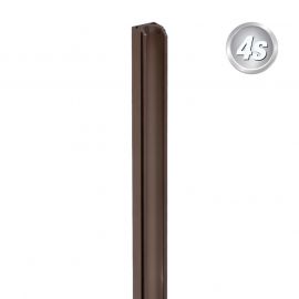 Alu U-profil gibljiv - barva: čokoladno rjava, dolžina: 100 cm